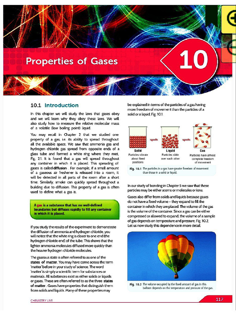 Chap 10 Chem-Properties of Gases | PDF