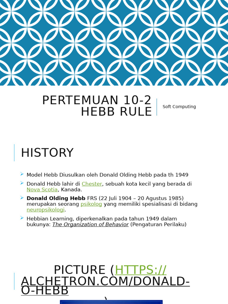 Pertemuan 10 2 Hebb Learning Rule | PDF