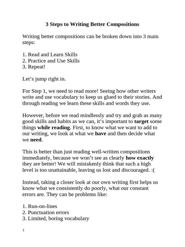 Improve Your Writing in 3 Steps | PDF