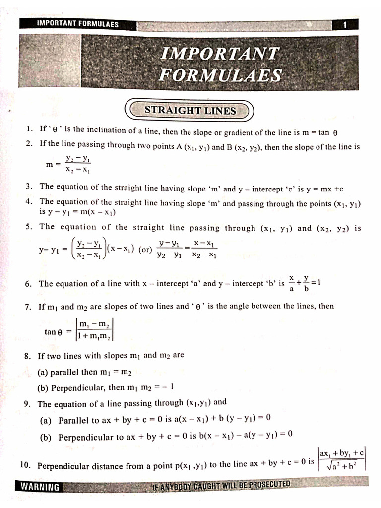 Formulas | PDF