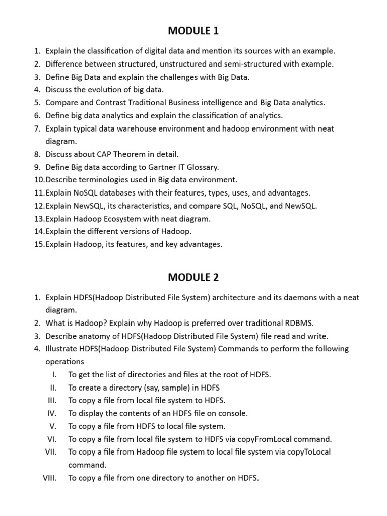 Comprehensive Guide to Big Data Concepts | PDF | Apache Hadoop ...