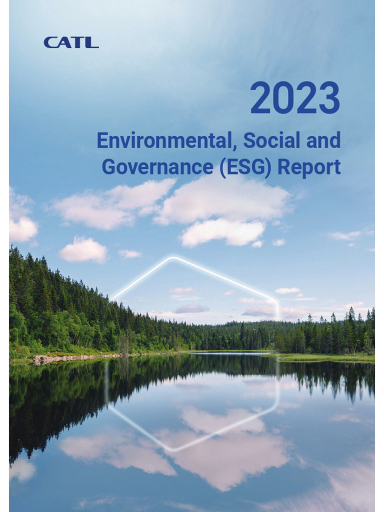 2023 CATL ESG Report Overview | PDF | Sustainability | Economies