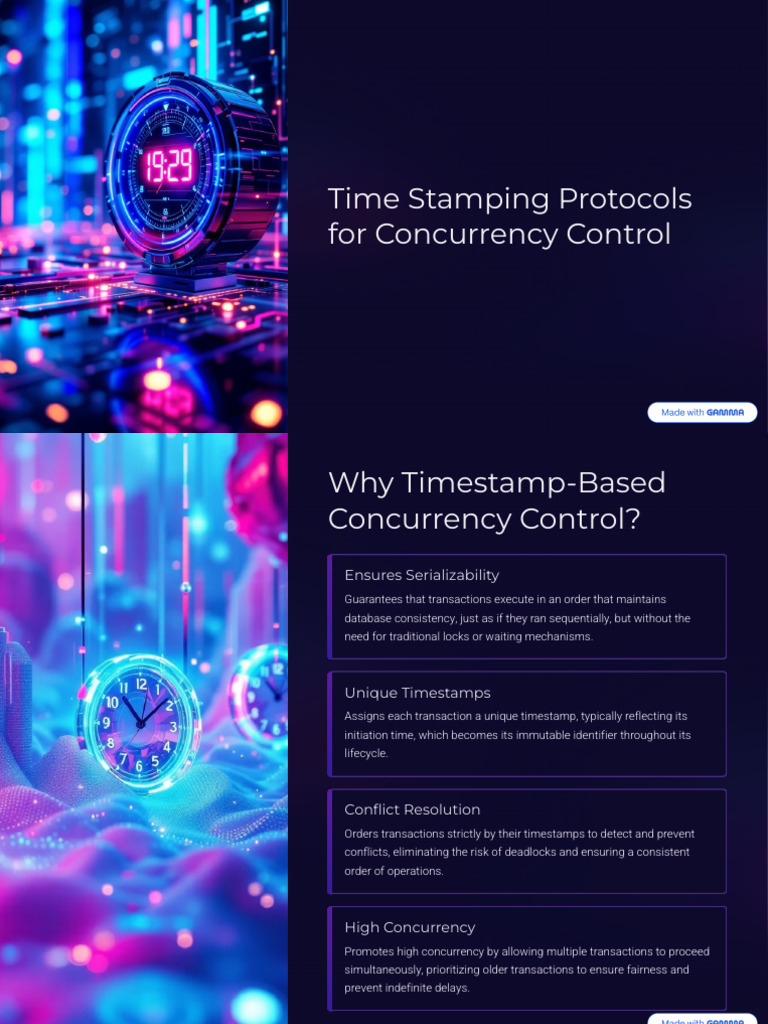 Timestamp Protocols for Database Concurrency | PDF | Database ...