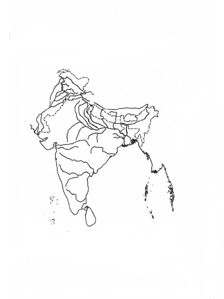 Blank India Map For Map Pointing | PDF
