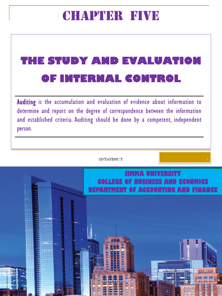 Internal Control Evaluation in Auditing | PDF | Internal Control | Audit