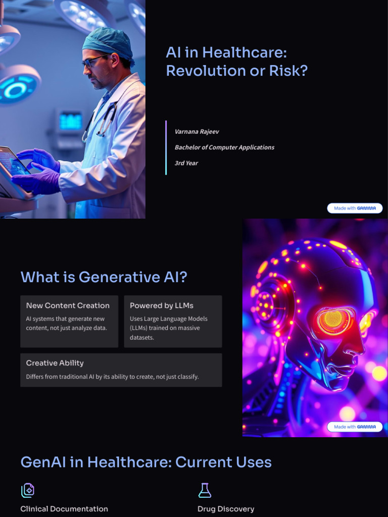 AI in Healthcare Revolution or Risk | PDF | Artificial Intelligence ...