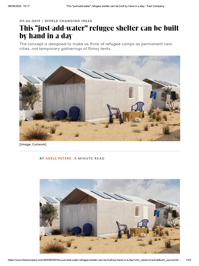 Quick-Build Refugee Shelter Solution | PDF