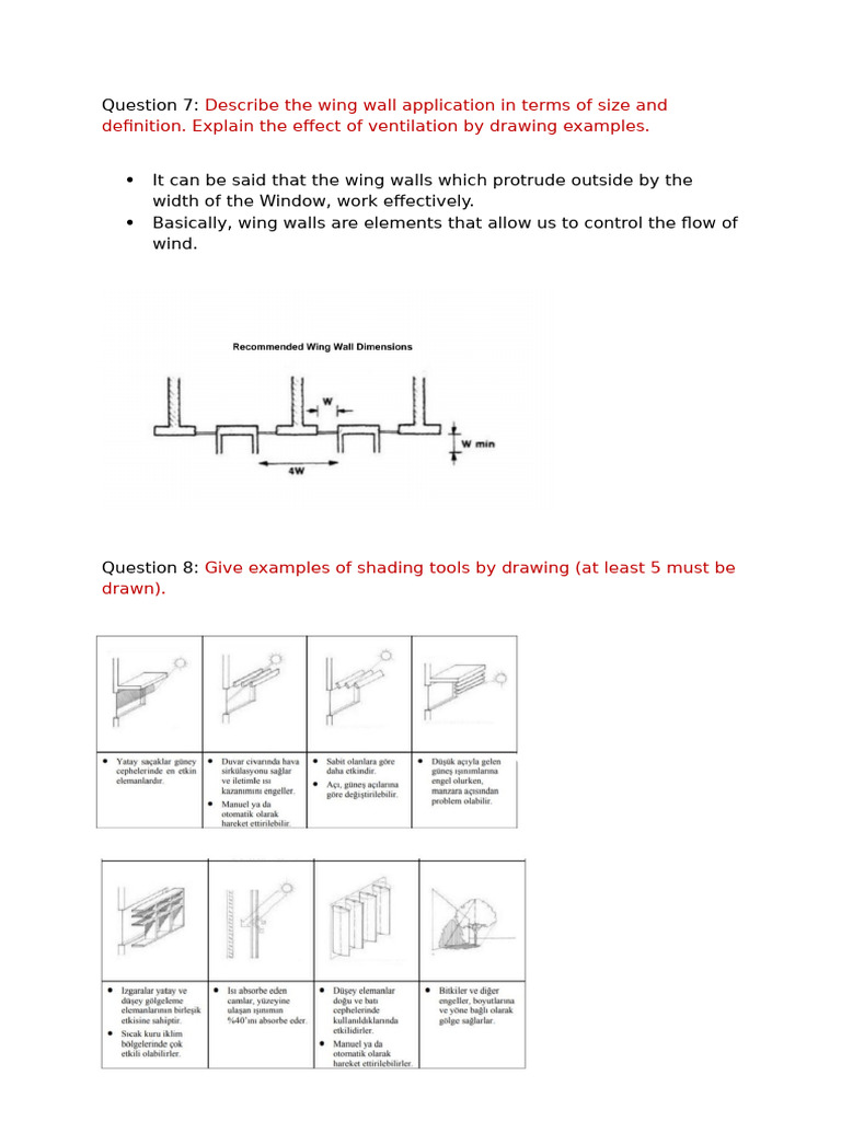 Describe The Wing Wall Application in Terms of Size and Definition ...
