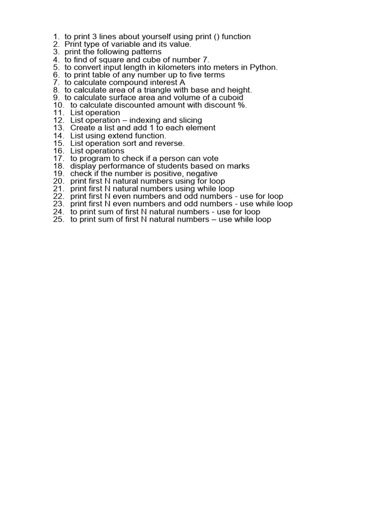 Practical File - Class 9 - 2025-26 Final | PDF | Python (Programming ...
