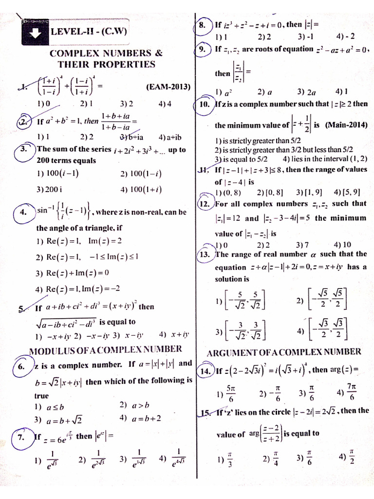 Complex Numbers | PDF