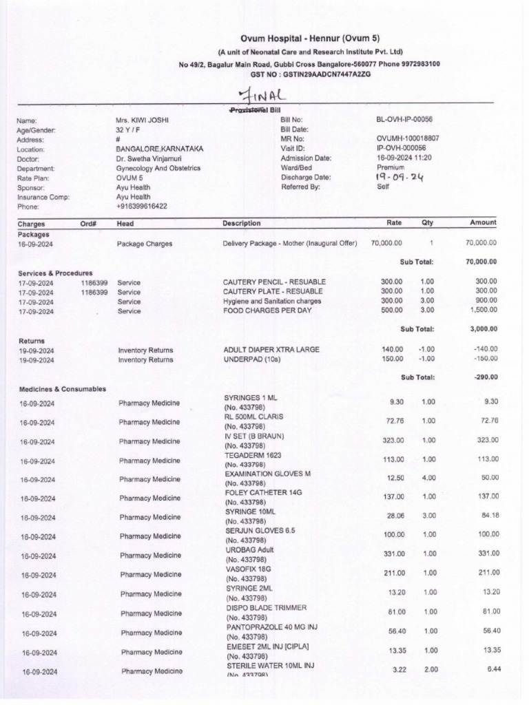 Kiwi Final Bill | PDF