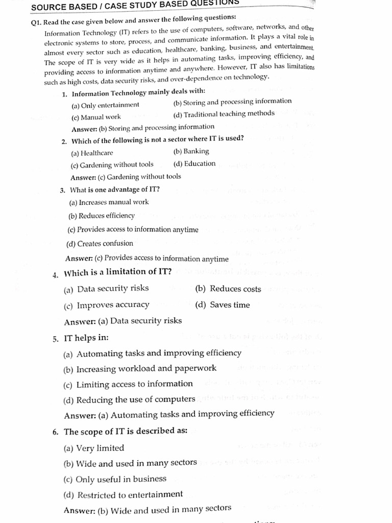 Case Study FEB Chapter 3 Concept and Scope of Information Technology | PDF