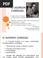 O HOMEM CORDIAL - Cultura Organizacional
