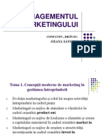 Managementul Marketingului