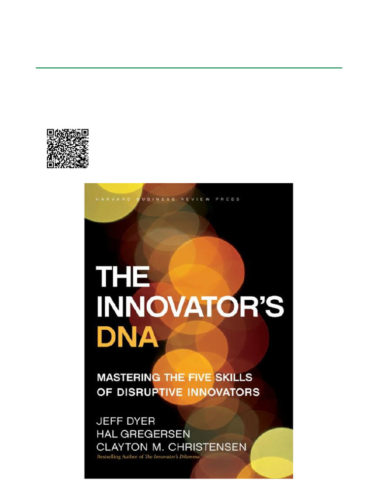 Innovator's DNA: Five Skills Uncovered | PDF | Entrepreneurship ...