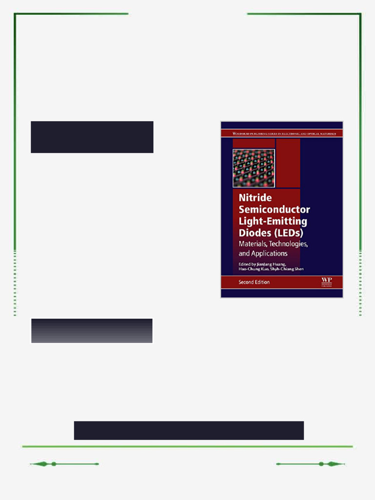 Nitride Semiconductor Light Emitting Diodes LEDs Second Edition ...