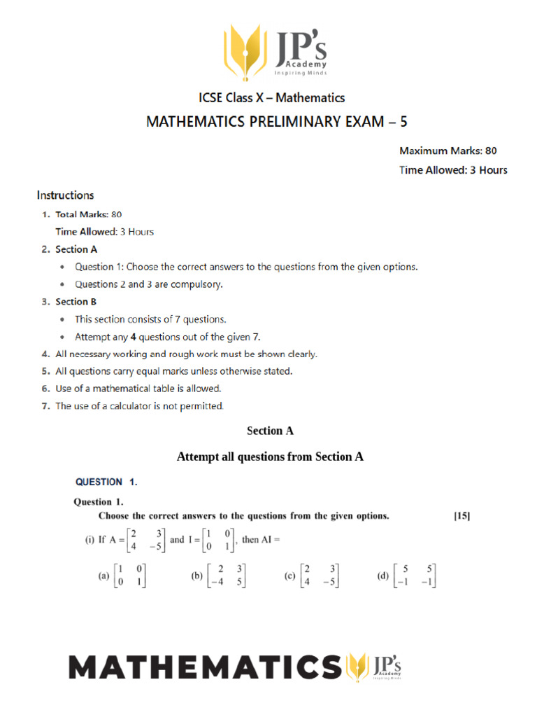 Prelimnary Paper 2026 5 | PDF