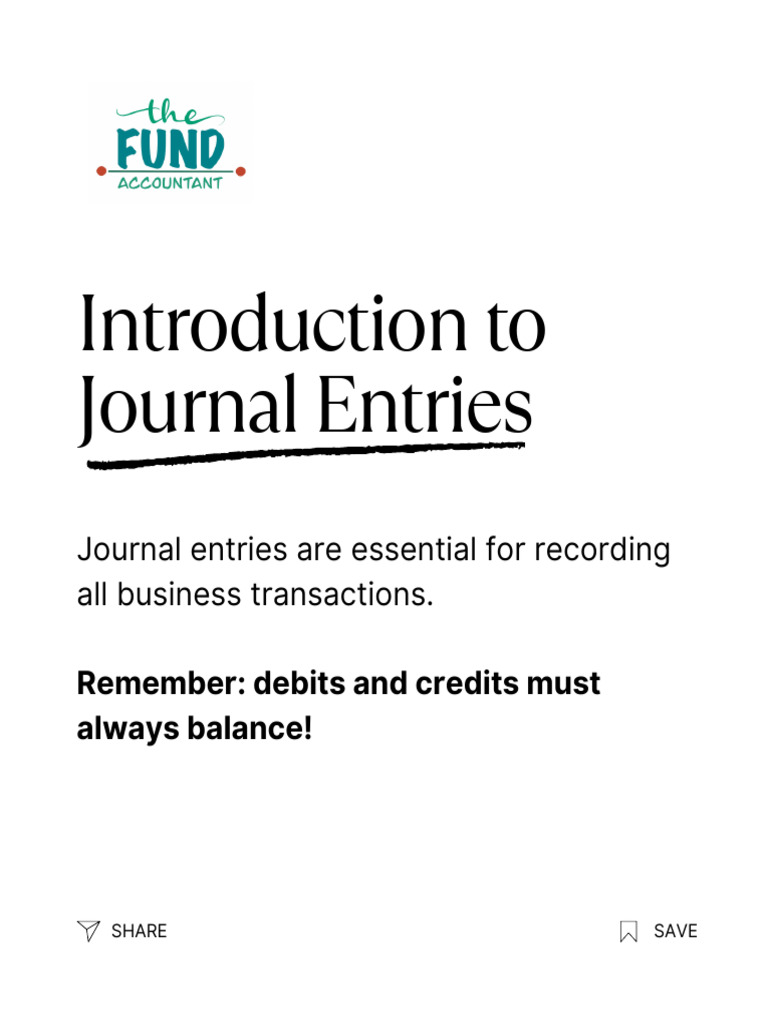 Understanding Journal Entries in Accounting | PDF