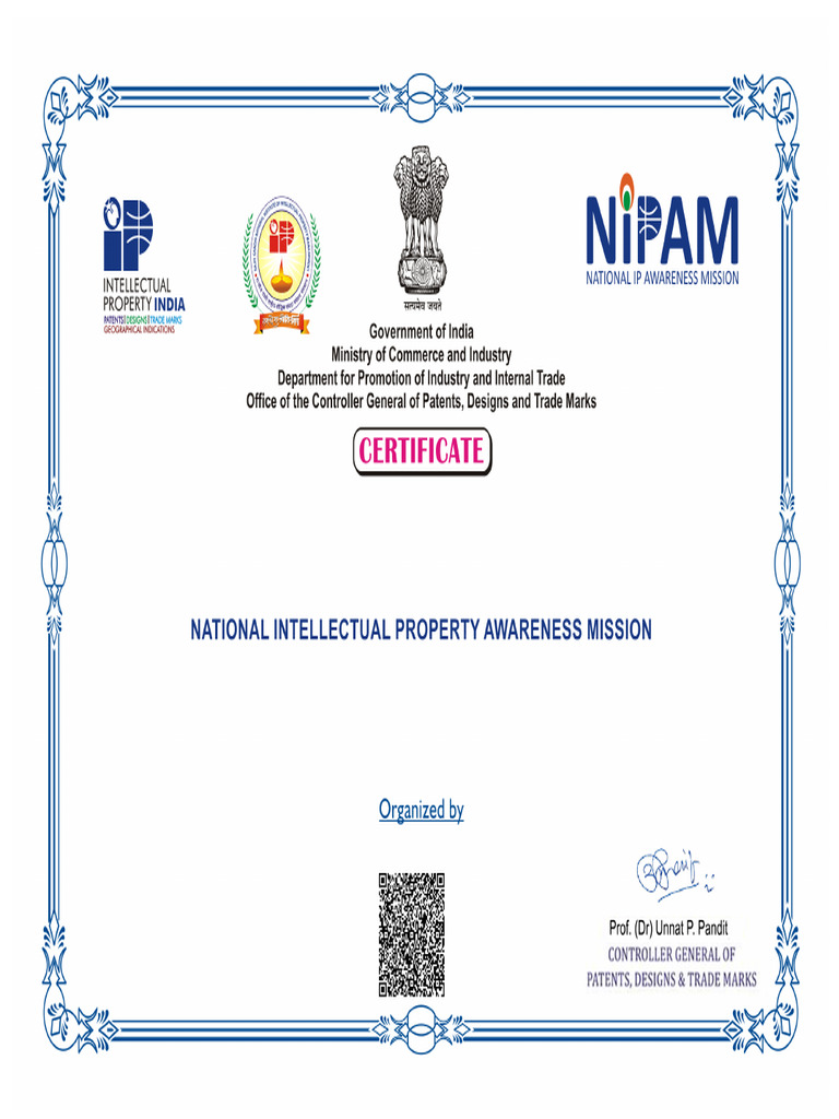 Certificate of IP Training Participation | PDF