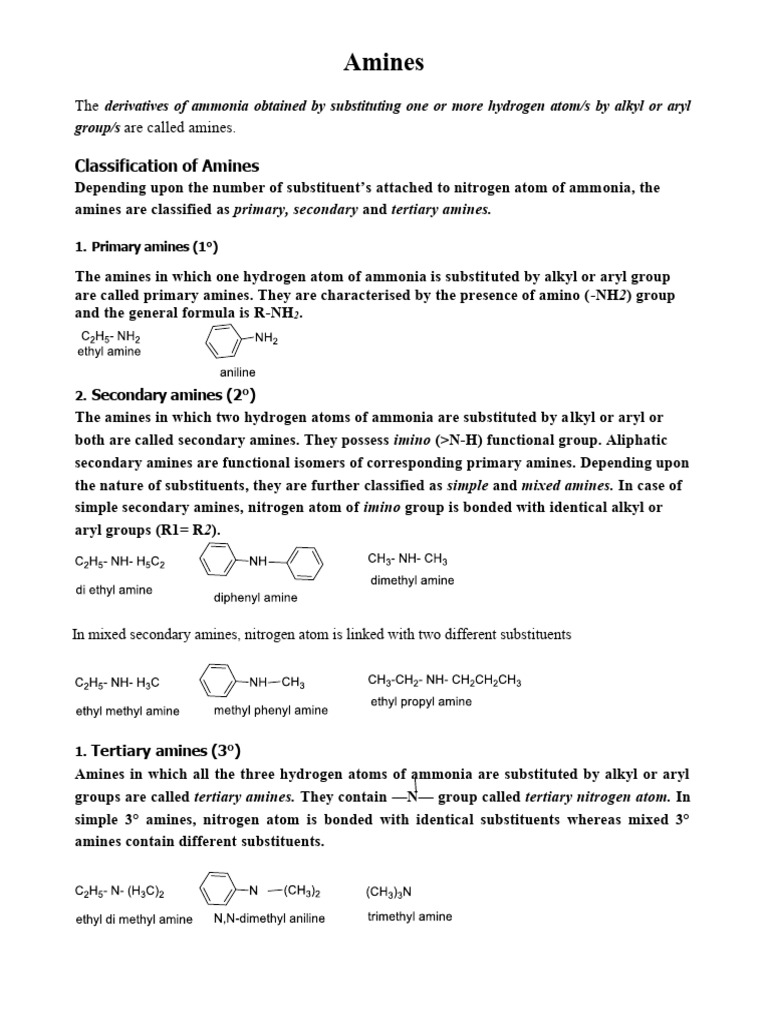 Amines 80873 | PDF | Amine | Alkane