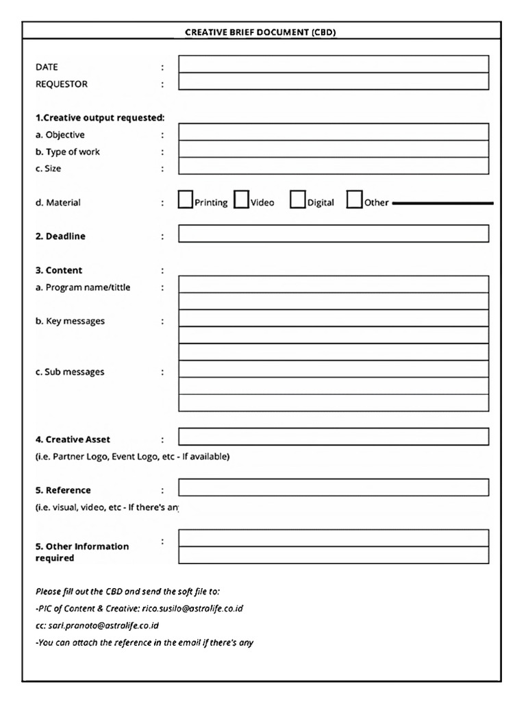 Creative Brief Submission Guidelines | PDF
