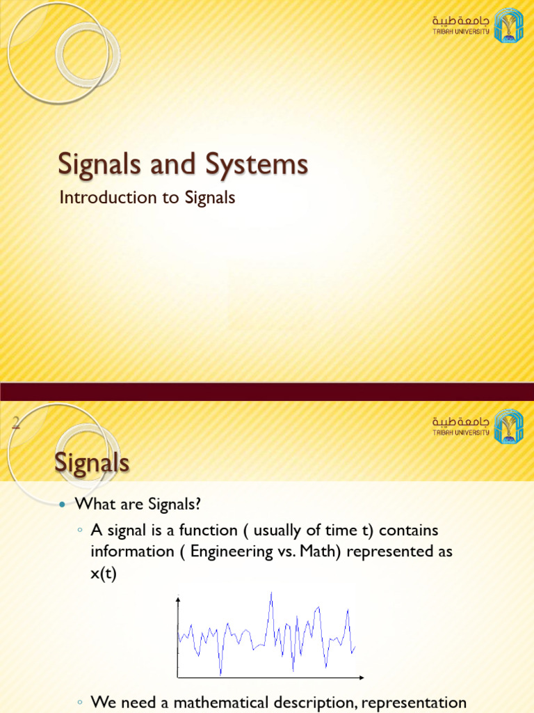 Ch1 Lecture 1 Introduction To Signals | PDF | Discrete Time And ...