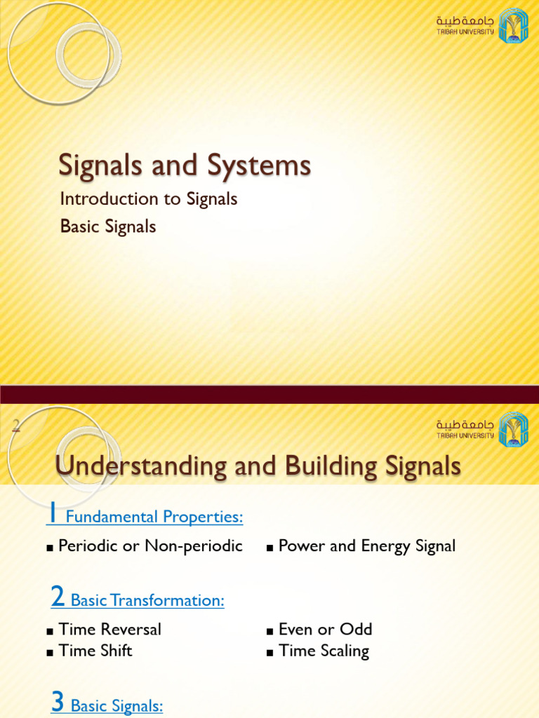 Ch1 Lecture 2 Basic Signals | PDF | Frequency | Telecommunications ...