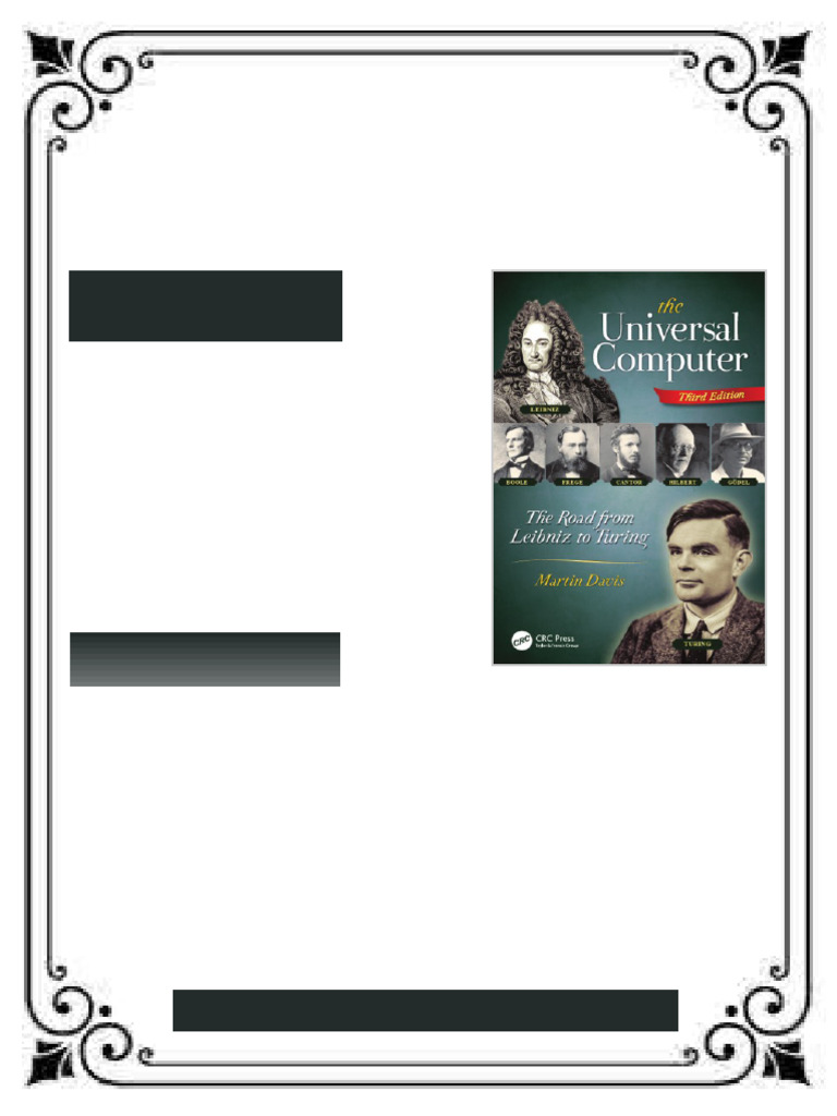 The Universal Computer: The Road From Leibniz To Turing Third Edition ...