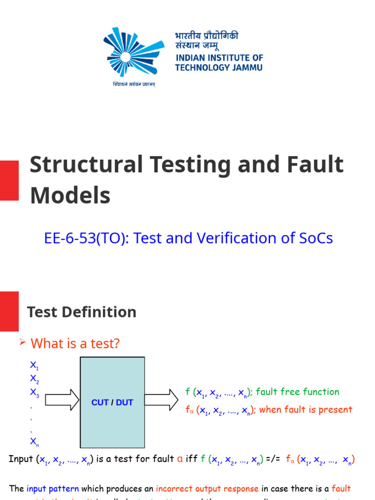 Structural Testing and Fault Models | PDF | Logic Gate | Digital ...