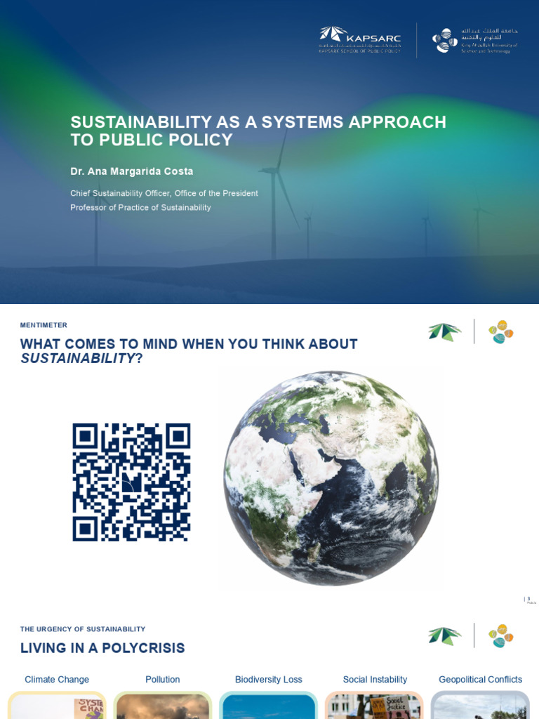 Systems Approach to Sustainability Policy | PDF | Sustainability ...