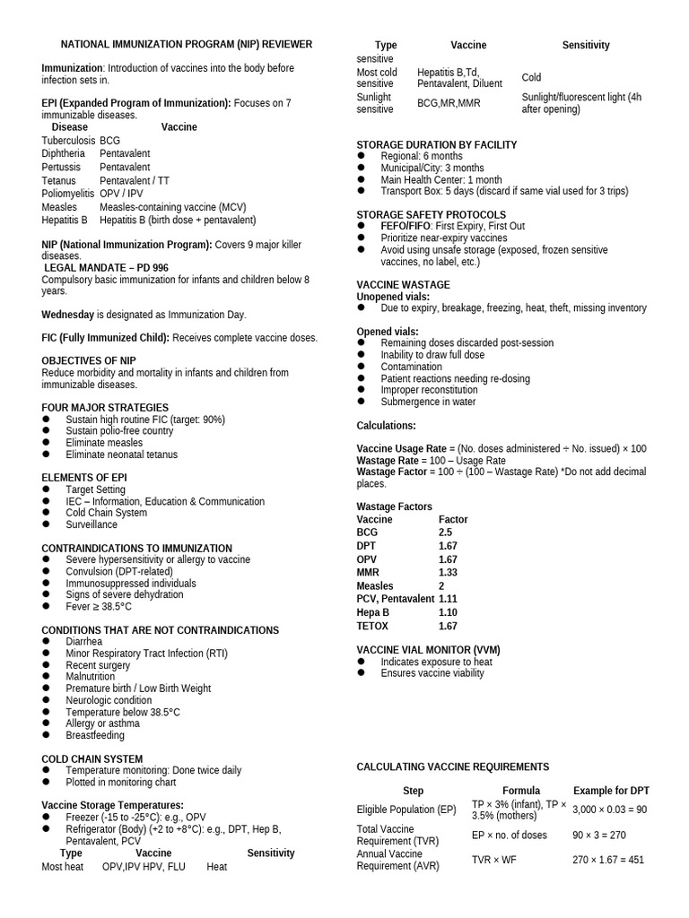 National Immunization Program Overview | PDF | Vaccines | Immunology