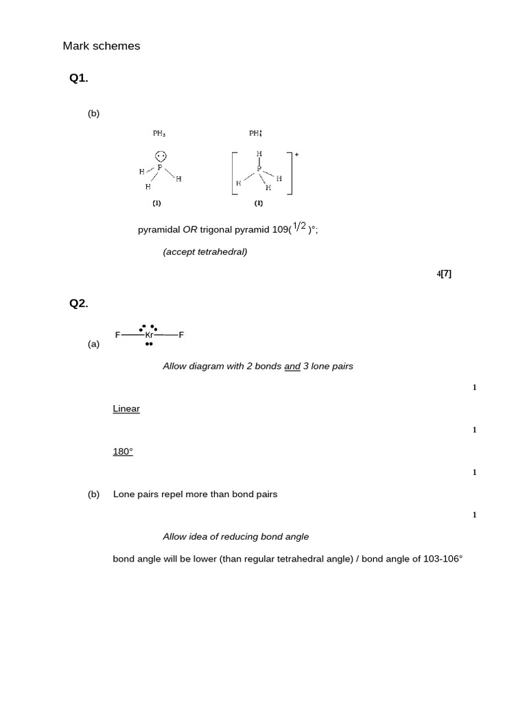 Chemistry Bonding and Molecular Shapes Guide | PDF | Chemical Bond ...