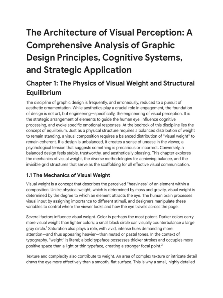 Visual Weight in Graphic Design | PDF | Symmetry | Composition (Visual ...