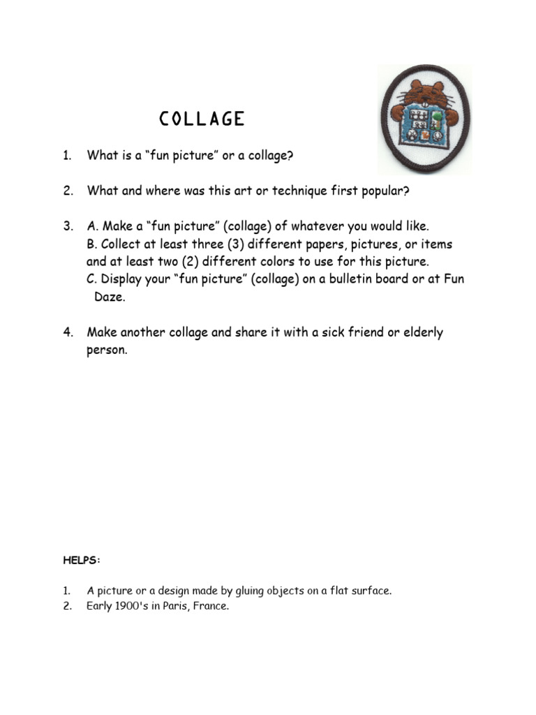 Creating Fun Collages: A Guide | PDF
