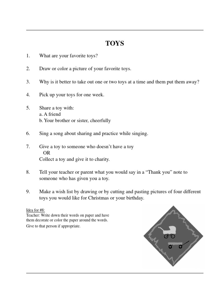 Engaging Activities for Toy Sharing | PDF