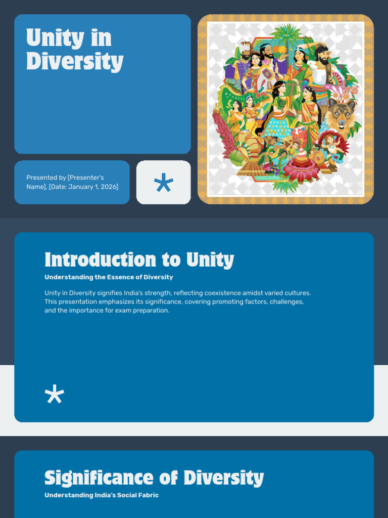 Unity in Diversity: India's Strengths and Challenges | PDF ...