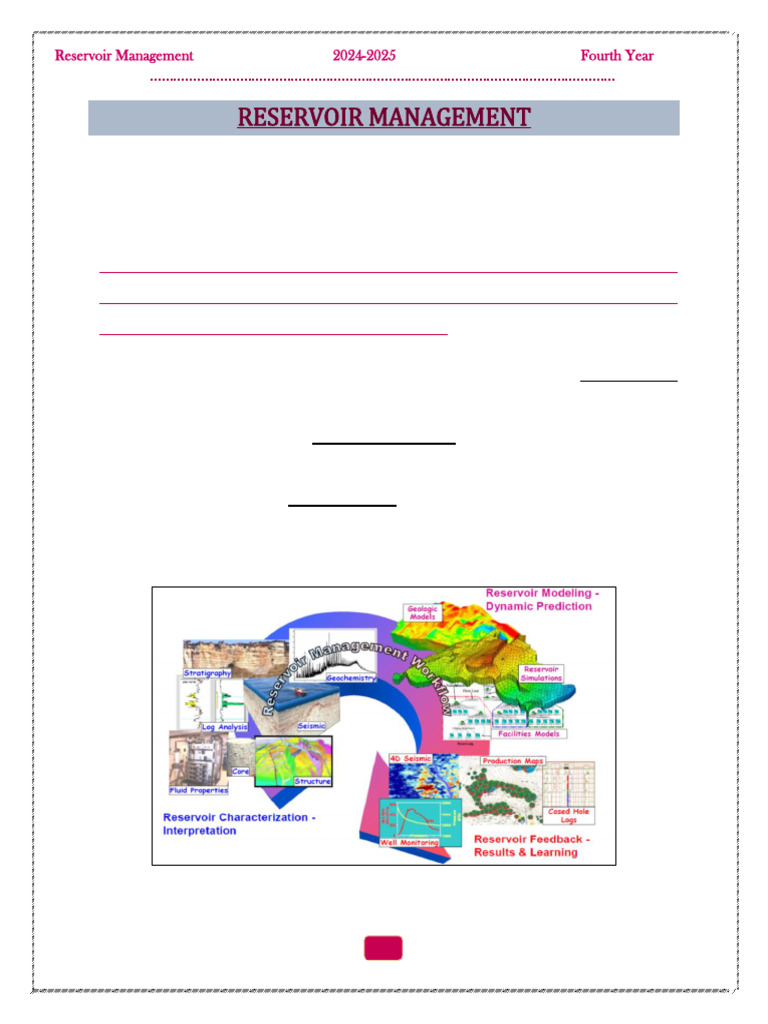 Reservoir Management Techniques and Challenges | PDF | Petroleum Reservoir