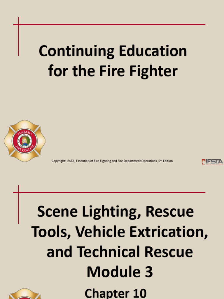 Technical Rescue Operations for Firefighters | PDF | Firefighter | Elevator
