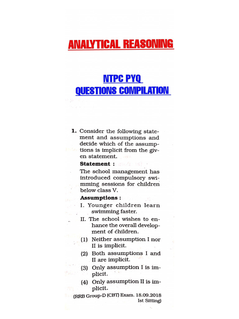 NTPC Pyq 1 To 148 | PDF