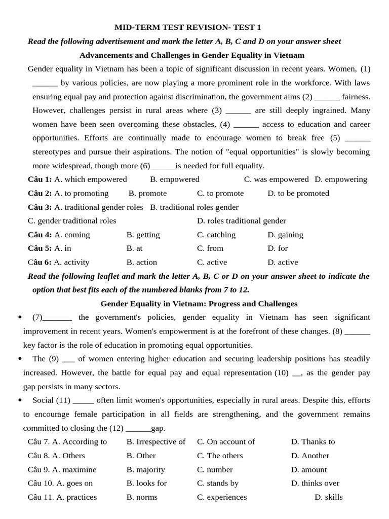 Gender Equality Progress in Vietnam | PDF | Woman | Gender Studies