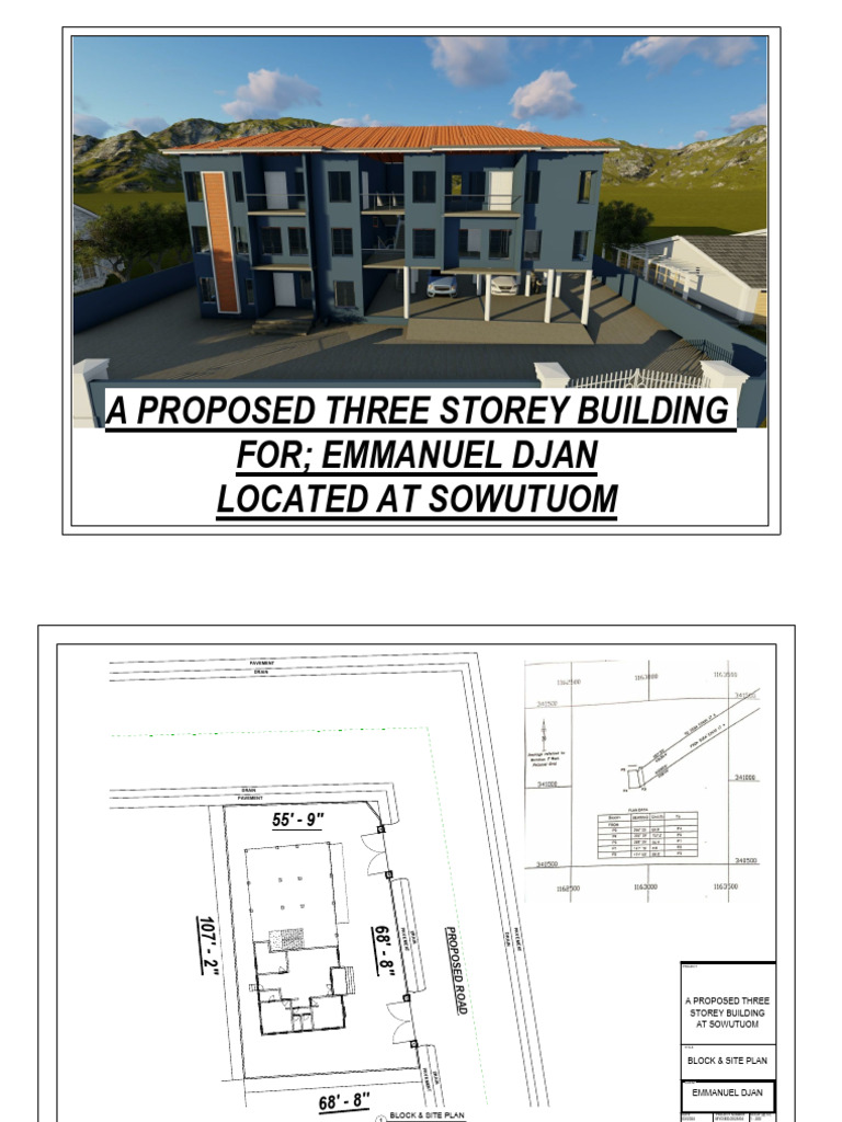 A Proposed Three Storey Building | PDF