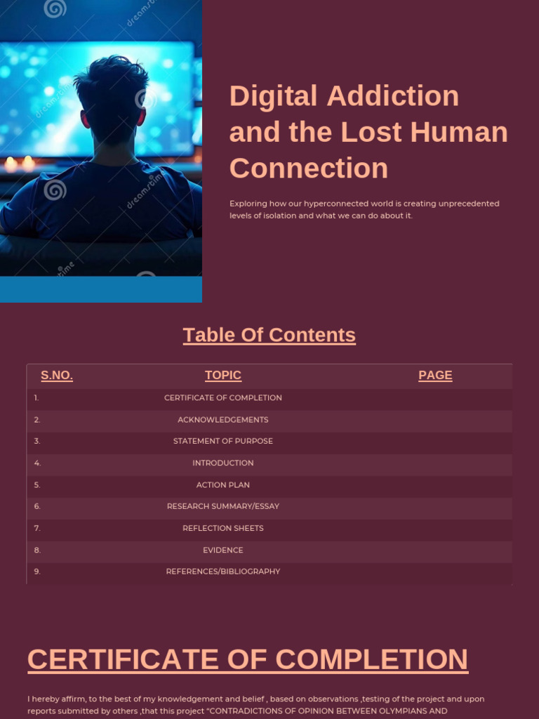 Combating Digital Addiction's Isolation | PDF | Loneliness | Mental ...