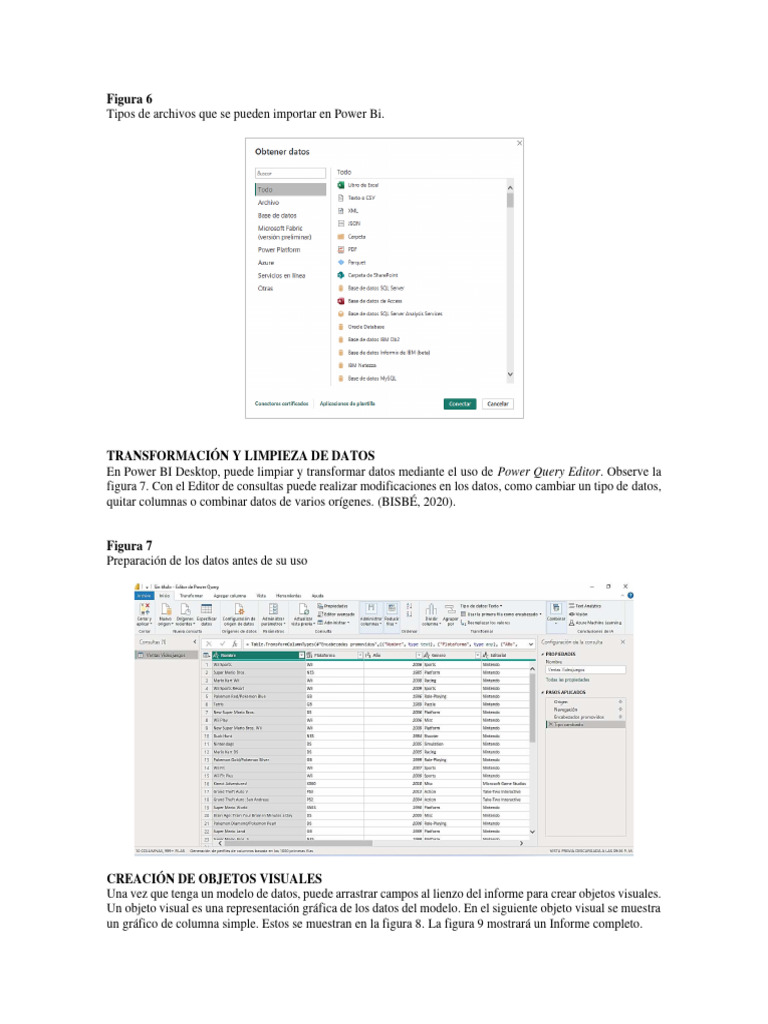 Guía de Uso de Power BI: Importación y Visualización | PDF | Bases de ...