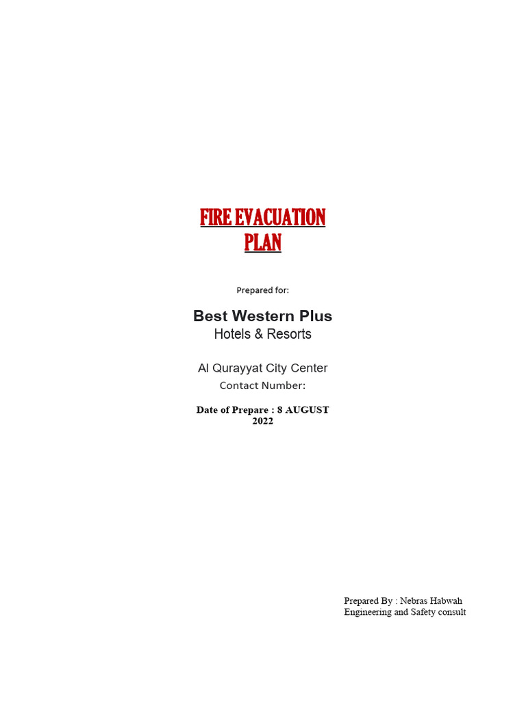 Best Western Plus Fire Evacuation Plan | PDF | Emergency Evacuation ...