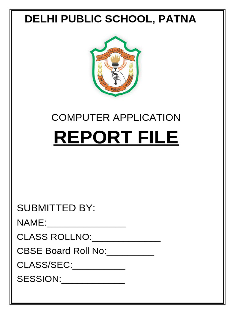 Class 10 Computer Application Report | PDF | Html | Computing