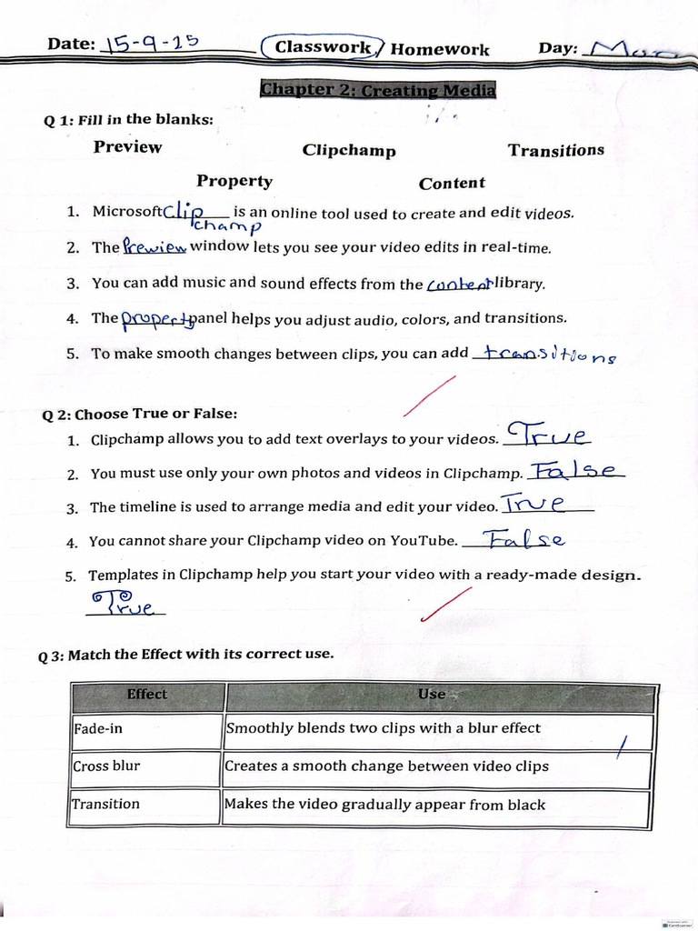 Chapter #2 Grade 5 Revision Notes | PDF