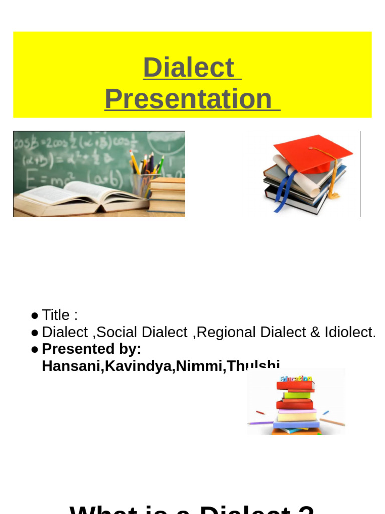 Understanding Dialects: Types and Examples | PDF