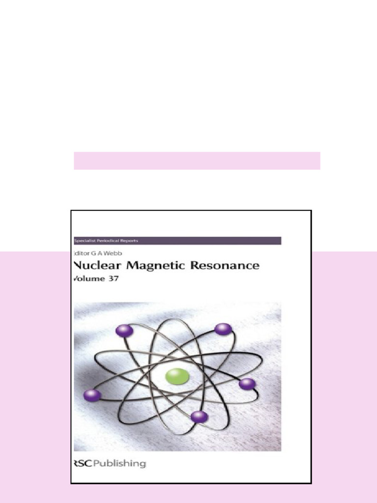 (Ebook) Nuclear Magnetic Resonance: Volume 37 (Specialist Periodical ...