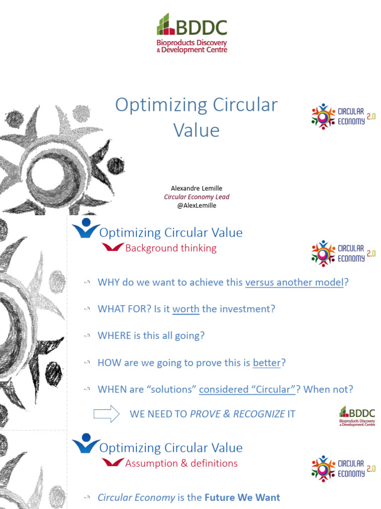 Optimizing Circular Economy Value | PDF | Natural Environment | Economy ...