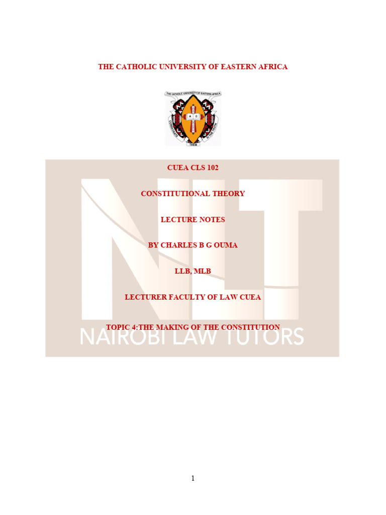Constitution Making Processes Explained | PDF | Constitution ...